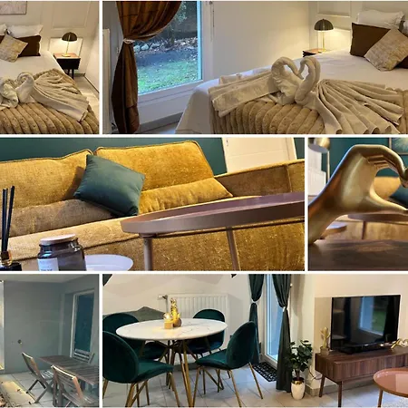 Emerald Chic - Terrace Fiber & Parking - 4 Guests - Ac Appartement Saint-Priest (Rhone)