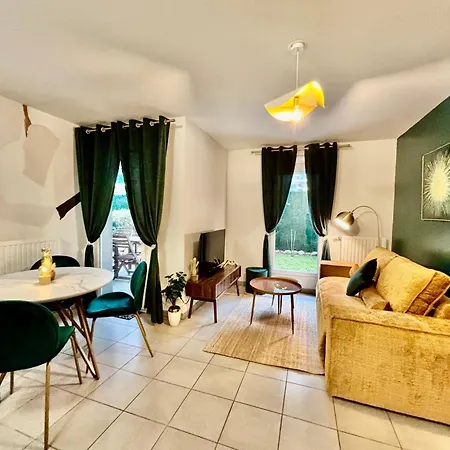Emerald Chic - Terrace Fiber & Parking - 4 Guests - Ac Appartement Saint-Priest (Rhone)
